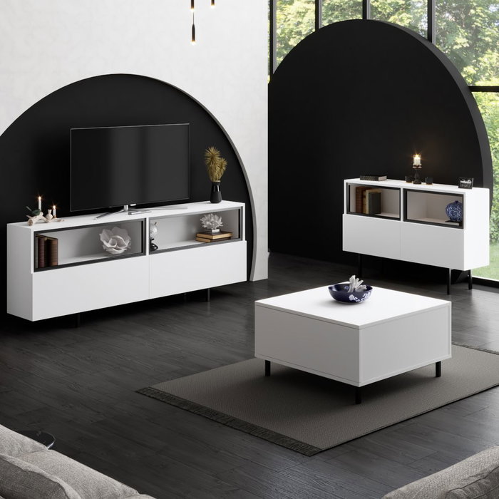 Hanah Home Ekol Up - Soporte para TV Blanco